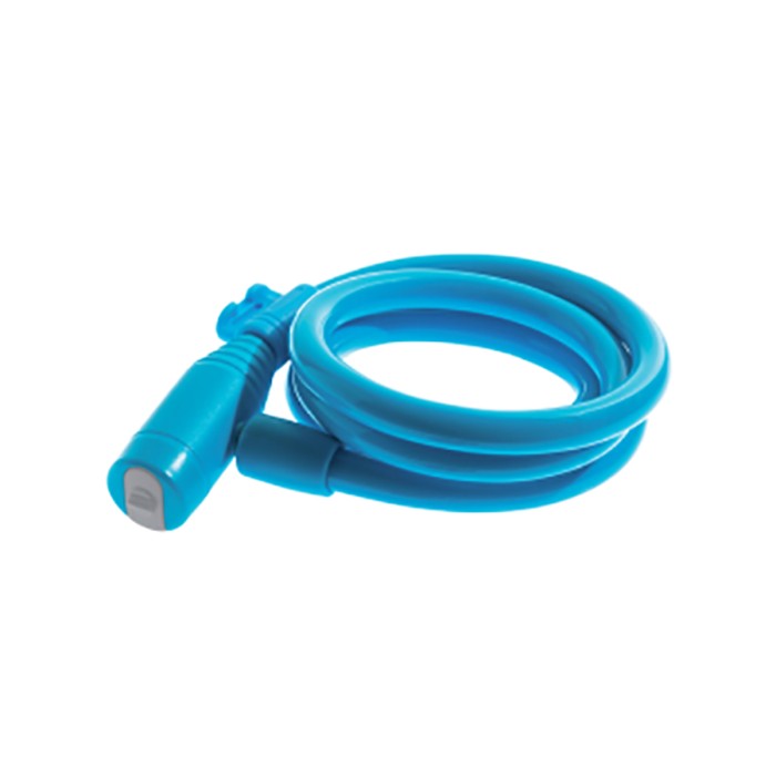 Lucchetto spirale WAG bike - 8 x 1500 mm celeste