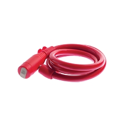 Lucchetto spirale WAG bike - 8 x 1500 mm rosso