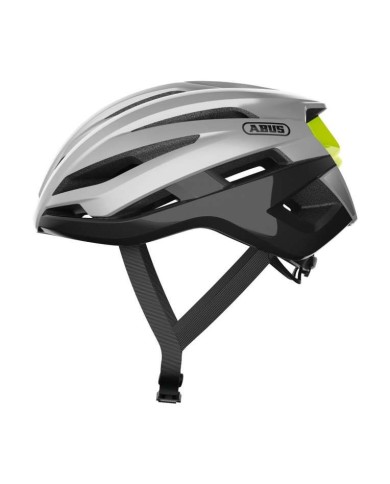 Casco Abus Stormchaser Gleam Silver