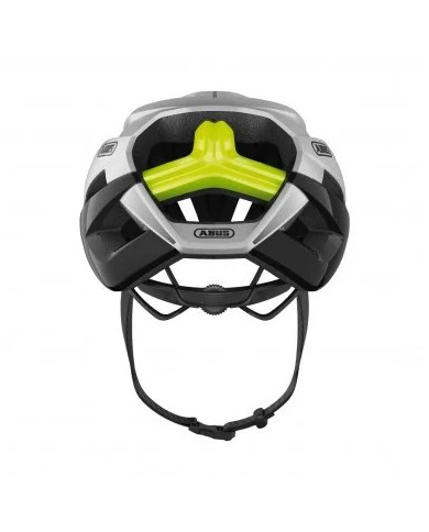 Casco Abus Stormchaser Gleam Silver