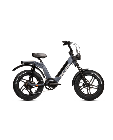 XP Bikes Funky Trail E-Bike Fat 20" 7v Freni A Disco 672Wh blu